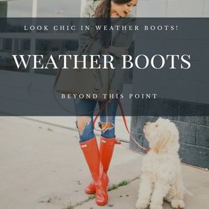 WOMENS WEATHER RAIN BOOTS / DUCK BOOTS